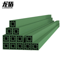 龙盾复合型加厚枕木回字形抗压枕木垫块仓储垫木军绿色10*10*350cm