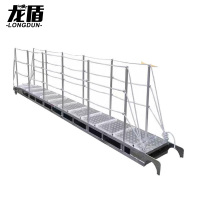 龙盾船用跳板 上下船铝合金登船舷梯跳板码头梯登船梯长2.5米宽0.6米
