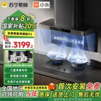 小米(Mi)米家智能净烟机P2家用油烟机厨房欧式侧吸大功率吸力吸油机智能变频一级能效CXW-165-MJ06CY