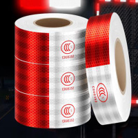比工 红白 反光警示贴纸