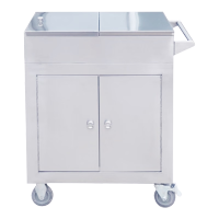 溪森厨 不锈钢调料车柜式对门款 尺寸(65+15)*50*80厘米