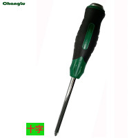 长鹿 双色柄穿心螺丝刀8X250十字