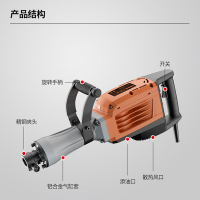 东成大功率电镐工业级重型锤镐拆墙开槽工程电镐DZG1600-15