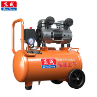 东成无油低音空压机DQE1280-30L小型气泵便携木工吹尘打钉枪*