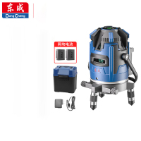 东成3线水平仪双电绿光高精度强光红外线激光水平仪FF06-21E2电池*2