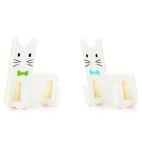 茶花29681K帅气猫粘钩(1*2)颜色随机/192组/箱(组)