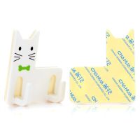 茶花29681K帅气猫粘钩(1*2)颜色随机/192组/箱组