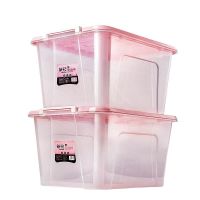 茶花(CHAHUA) B2804P 雅巧收纳箱58L颜色随机 单位:个