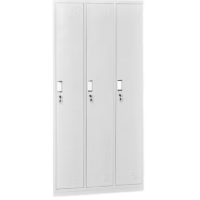 東業家具(DONGYEFURNITURE)更衣柜员工宿舍柜储物柜铁皮柜存包柜 三门更衣柜1850*900*420柜更衣柜