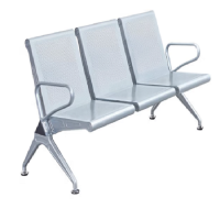 東業家具椅子办公椅加厚高档不锈铁等候椅三人位办公椅(单位:把)