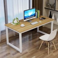仓迪 CD-2803 职员办公桌钢木结合电脑桌卧室书桌胡桃色160*60*75cm(单位:(把))