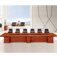 仓迪 D-8548 会议桌 油漆会议桌 洽谈桌 胡桃色4800W×1800D×780H(MM) (单位:张)