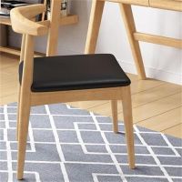 仓迪 480*430*770mm 木质牛角椅办公椅现代简约凳子(把)