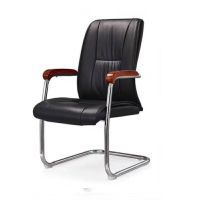 仓迪 CD-969 办公椅培训椅皮艺椅子黑色会议椅 590*640*1000mm(把)