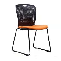 仓迪 CD-PD130 会议椅塑胶培训椅办公椅会客洽谈椅可叠堆 白胶灰座 49*54*87 (单位:把)