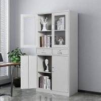 仓迪 CD-040H 加厚中二斗文件柜 铁皮柜钢制办公柜凭证柜资料档案柜带锁1800X850X390mm(个)