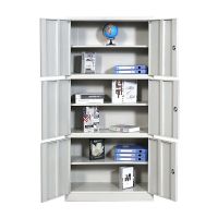 仓迪 CD-056H 加厚通三节文件柜 铁皮柜钢制办公柜凭证柜资料档案柜带锁1800*850*390mm(组)
