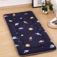 仓迪 四季款3厘米 150*200双人床 可收纳适用单人床上下铺地铺布艺睡垫可折叠床垫 花色备注(张)