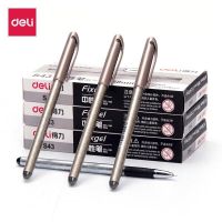 得力 S43 签字笔中性笔水笔 0.38mm 12支/盒 (单位:盒) 黑色