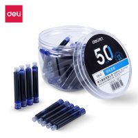 得力S645钢笔墨囊50支/桶(单位:盒)可擦纯蓝