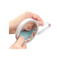 得力 30402 棉纸双面胶带 18mmx10y袋装 16卷/袋 (袋) 白.