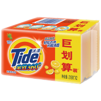 汰渍(TIDE)全效洁净洗衣皂柠檬 218g*2(新老包装随机发货)(单位:块)