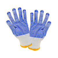 苏宁宜品 劳保手套点珠线手套600g M码 SNYP-ST05 1副