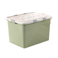 苏宁宜品 加大号绿色防潮收纳箱玩具储物箱 SNYP-SNX189 1个