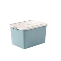 苏宁宜品 大号蓝色 家用衣服玩具储物箱加厚衣柜整理箱 SNYP-SNX184 1个