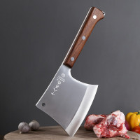十八子作专业级斧型砍骨专用刀 斩猪牛羊大骨大号砍骨刀S395-1[彩盒装] .