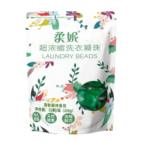 柔妮 浓缩洗衣凝珠持久留香 清新森林香8g*32粒袋装 .
