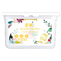 柔妮 浓缩洗衣凝珠持久留香 蓝风铃香8g*56颗盒装 .