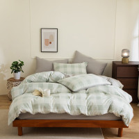 無印良品 麻小棉四件套--午后拿铁 200*230