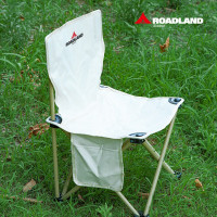 洛得兰德LD-YZ101户外折叠式椅子超轻便携排队神器钓鱼椅承重耐用耐磨收纳 米白色 .