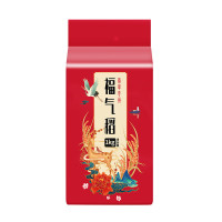 乡谷坊真空米砖东北大米珍珠米500g一斤大米2斤一袋会销礼品大米 1kg*福气稻