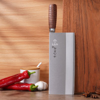 十八子作专业中式厨刀 复合钢菜刀厨师刀切片刀 名典系列1号桑刀 F208-1 .