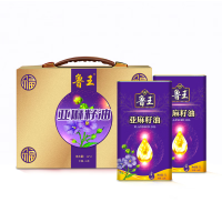 鲁王亚麻籽油1L*2礼盒 紫色 2L