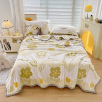 浪莎牛奶绒毯-心花怒放 LSMT004