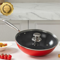 法格红典陶瓷不粘炒锅FG-HHD3012CG