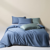 娇好韵轻奢莱赛尔四件套-深涧蓝(被套200*230cm*1、床单245*250cm*1、枕套48*74cm*2)