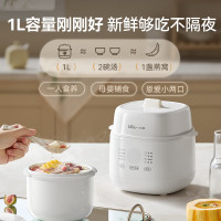 小熊(Bear)电炖盅 电炖锅 炖汤盅电炖锅 宝宝辅食锅 煮粥锅 燕窝炖盅 隔水炖锅1-2人煲汤锅1L炖汤锅DDZ-E1