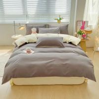 Velvetia | 娇好韵磨毛纯色四件套-银灰米