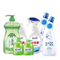 蓝月亮79家清礼包:(1kg茶清*1+油污克星500g *2+500g卫诺*2+洗手液瓶瓶补) 81000437