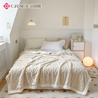 洁丽雅 羊羔绒双层富贵毯JLY-CP3152 规格:180*200cm