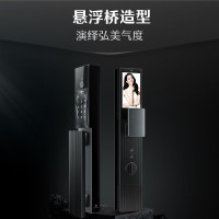 德施曼 K77 智能门锁人脸识别指纹密码锁哨兵猫眼可视大屏电子锁玄武K77