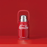 康巴赫经典系列不锈钢分享盖直身保温壶900mL(复古红) KH-H90B02 14050673