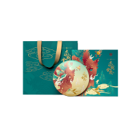 大益赤羽金轮礼盒(生)357g/盒 16盒/件