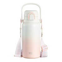 哈尔斯(HAERS)双饮拎拎杯·珍珠HGD-750-016 750mL 珠光粉色