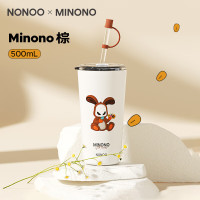 NONOOMINONOxNONOO 桌面联名咖啡杯MNS500C1 500mL Minono棕