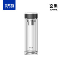 哈尔斯(HAERS)沁系列商务玻璃杯HBW-380-035 380mL 玄黑